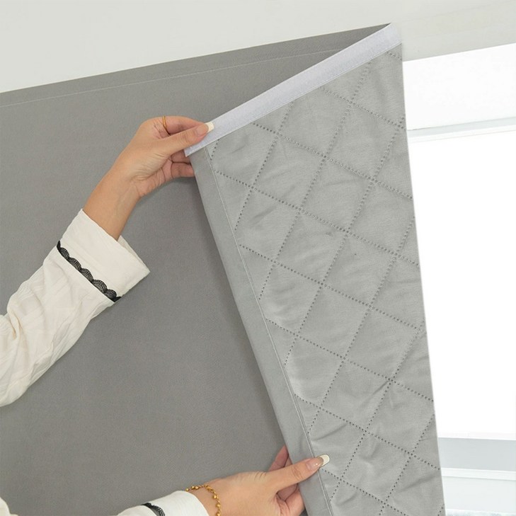 겨울 방한 커튼 방풍 커튼 벨크로 거실 커튼