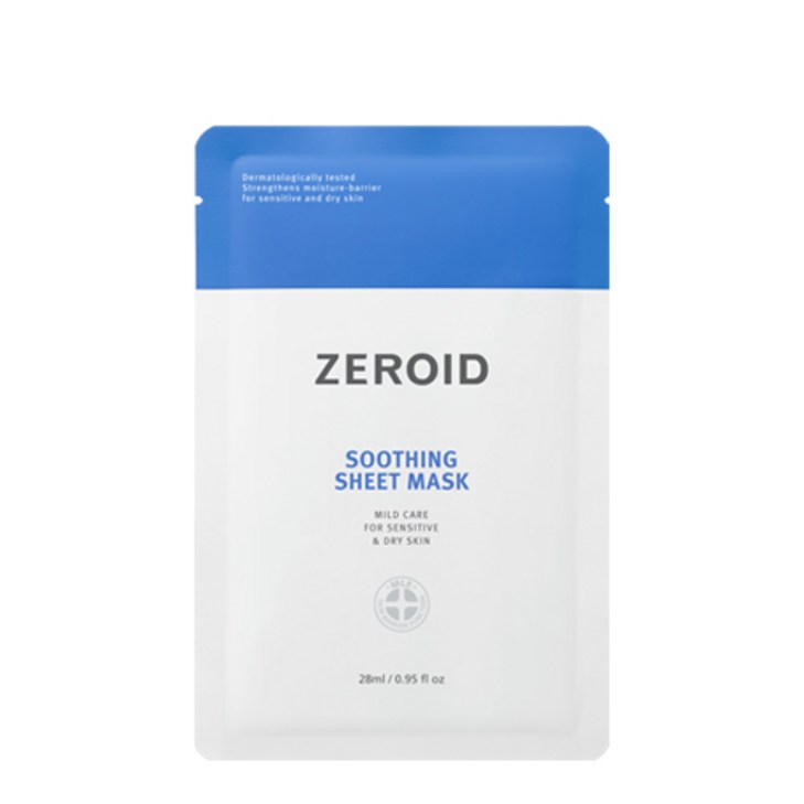 제로이드 수딩 시트 마스크 28ml x 5매 무료배송, 1개, 5개