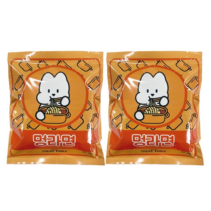 트릿테이블 강아지 멍라면