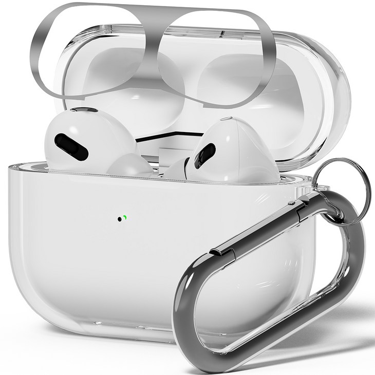 누아트 크리스탈 TPU 변색방지 투명 젤리케이스  메탈철가루 방지스티커 랜덤발송