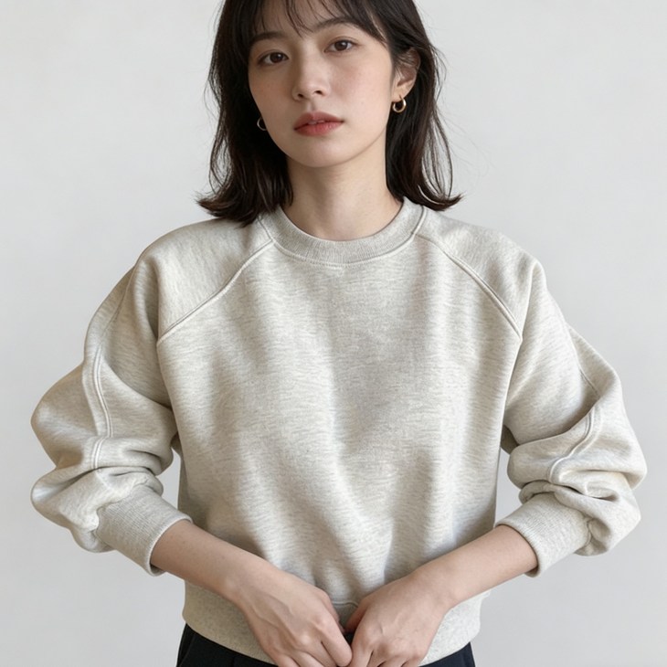 샤일리 여성 캐주얼 라운드넥 맨투맨