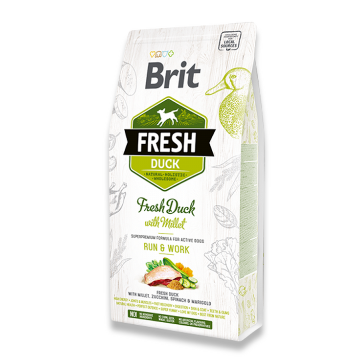 브릿 프레쉬 생육사료 런앤워크 덕, 1개, 12kg, 오리