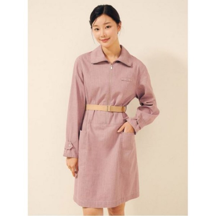 JJ지고트 정가 279,000원 하이넥 칼라 H라인 데님 원피스 GP8A0OPR11 897454