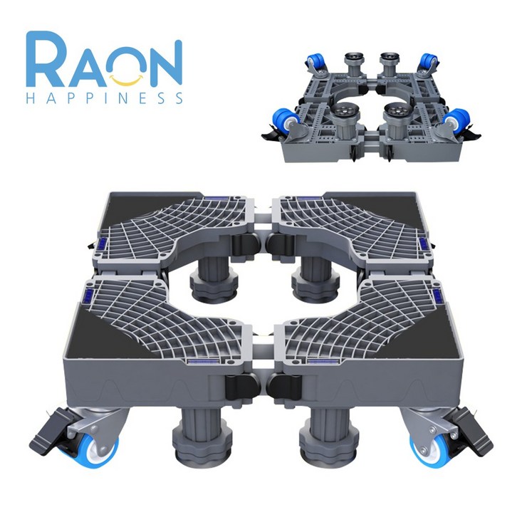 Raon 세탁기 받침대 바퀴, 1, 더블 강화 프레임 그레이 바퀴 RJSR03 Raon 세탁기 받침대 바퀴, 1, 더블 강화 프레임 그레이 바퀴 RJSR03