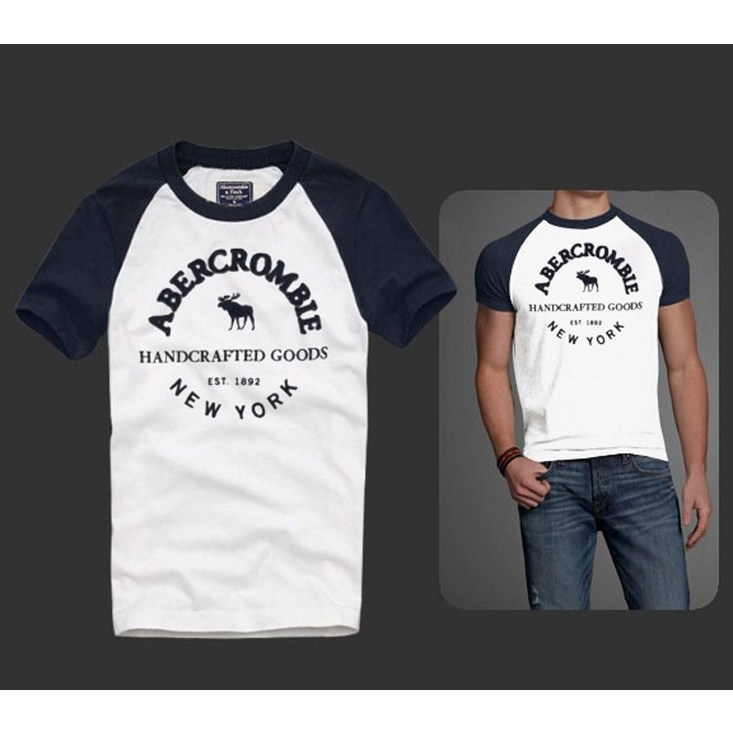 아베크롬비 A&F 남성 반팔 티셔츠 슬림 순면 라운드 가을 티셔츠 MA84510 - 쇼핑뉴스