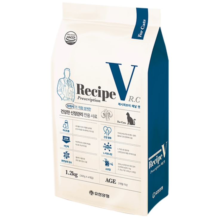 유한양행 Recipe V 고양이 처방식사료