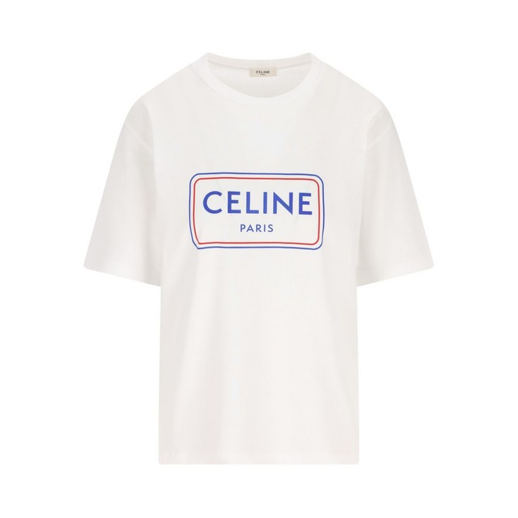 셀린느 로고 프린트 티셔츠