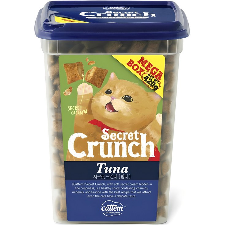 캣템 고양이 시크릿 크런치 메가박스 간식