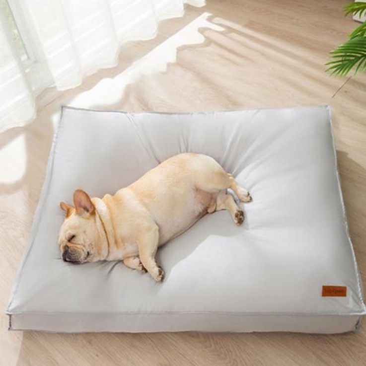 바르 강아지 사계절 방석 펫 쿠션 매트 애견 꿀잠 사각 토퍼, 블루