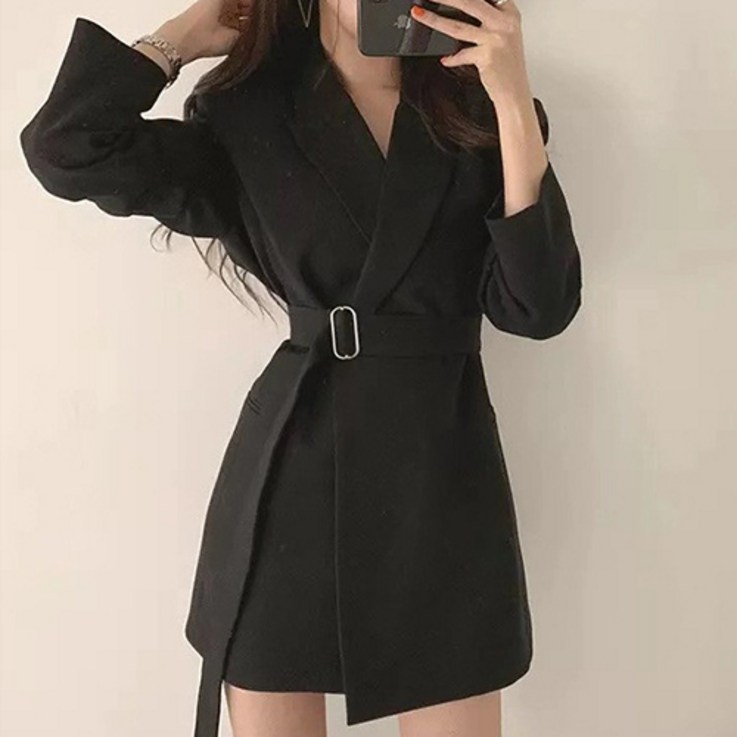 순이들 여성 허리 벨트 정장 코트 원피스 순이들 여성 허리 벨트 정장 코트 원피스