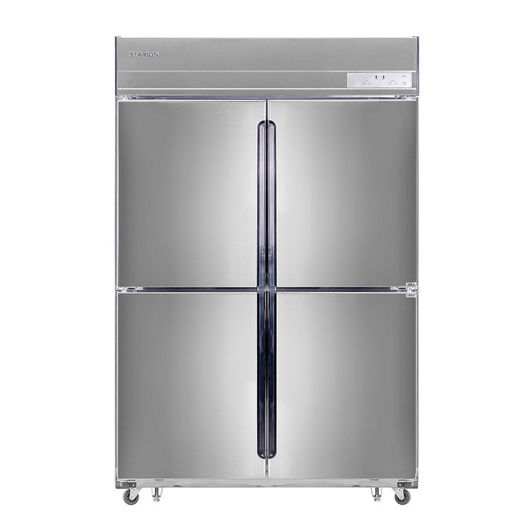 [익일도착] 스타리온 성에걱정없는 간냉식냉장고 (1/2수직냉동(올스텐)) SR-B45BS
