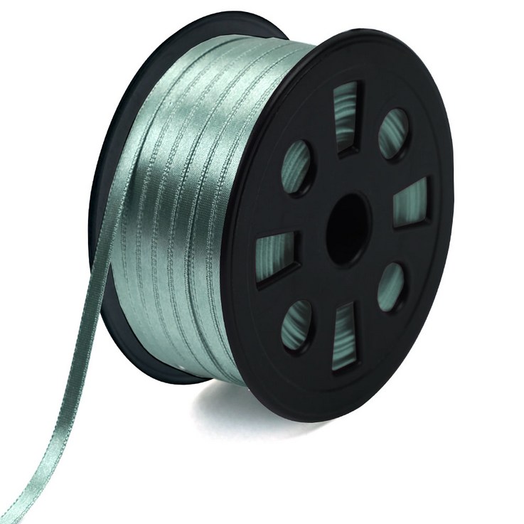 주자 공단 리본 5mm x 90m 리본 끈 공예 부자재 도매 크리스마스 청첩장 선물 포장, 42.청카키