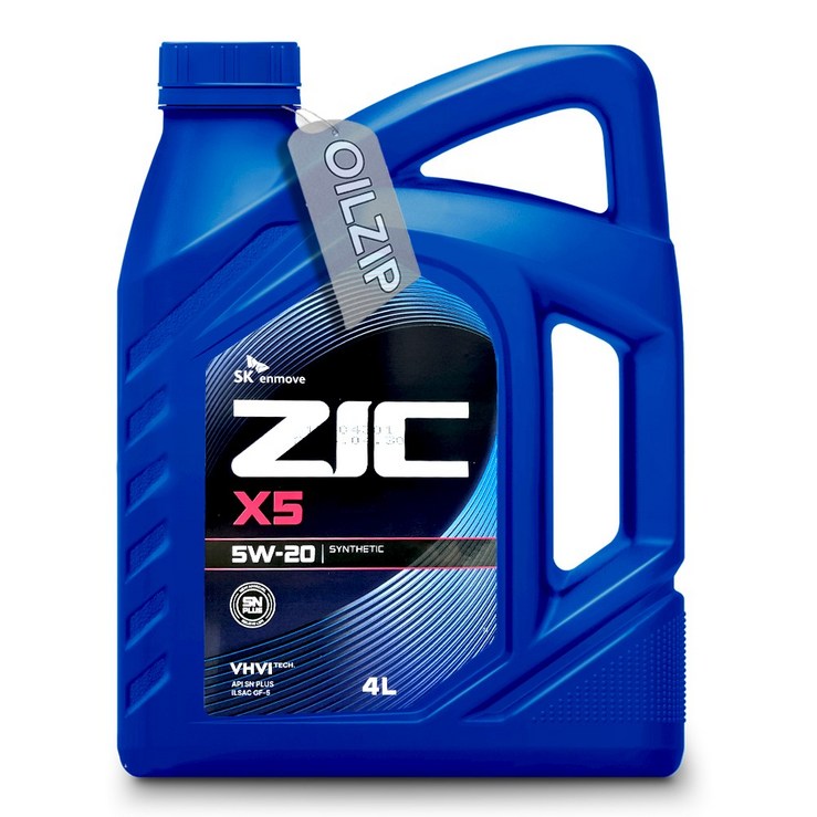 ZIC X5 5W20 4L, 1개, 4L ZIC X5 5W20 4L, 1개, 4L