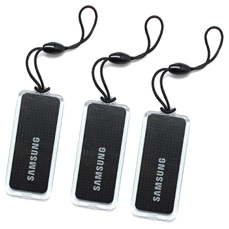 도어락키 삼성SDS 도어락용 휴대폰걸이형 키 블랙