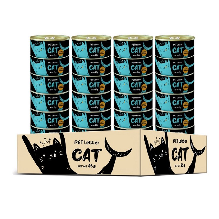 펫레터 참치타우린 85g x 24개입 고양이 캔, 참치타우린, 85g, 24개 펫레터 참치타우린 85g x 24개입 고양이 캔, 참치타우린, 85g, 24개