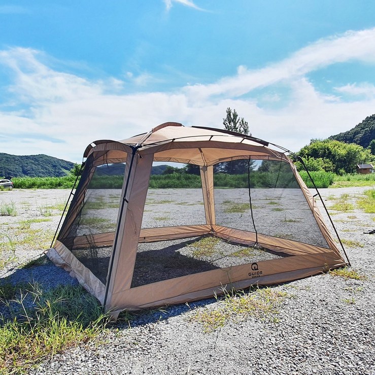 대형쉘터 사계절 동계 리빙쉘 장박 텐트 초대형 캠핑 대형 전실 텐트 - 투데이밈