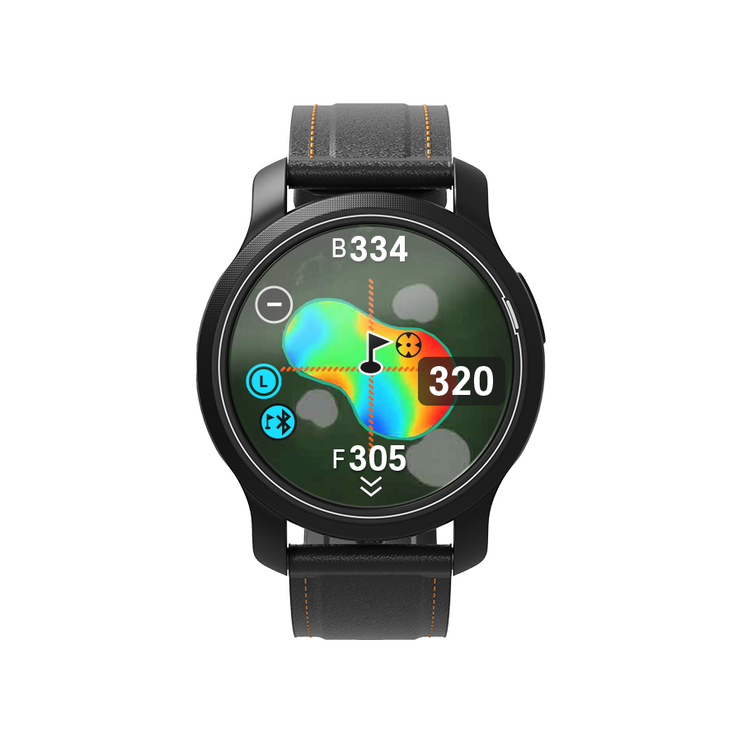 골프버디 aim W12 GPS 스마트핀 호환 시계형 골프 거리측정기, 단일상품, 블랙