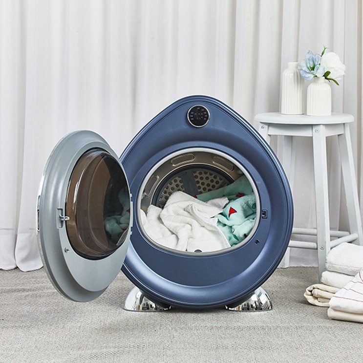 독일 글로벌 브랜드아기의류 아기수건 신생아의류 아기옷 빠른건조 AI모드 의류 수건 3KG 소형 빨래 건조기 원룸 자취, 다크블루