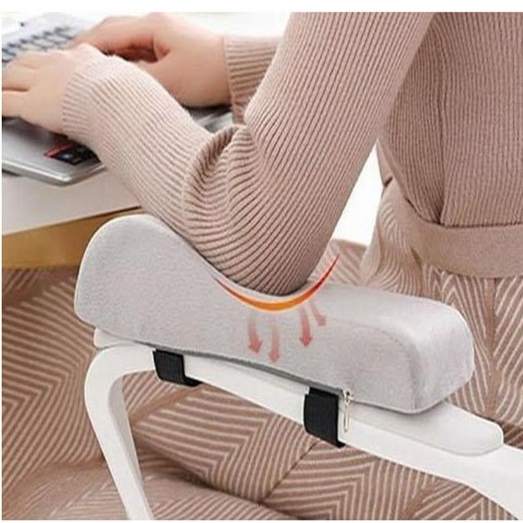 메모리폼 팔걸이 받침대 1세트, 그레이