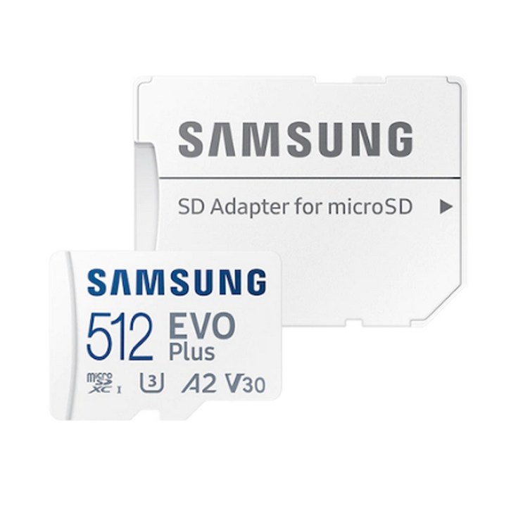 삼성 마이크로 SD카드 512GB 스마트폰 블랙박스 EVO PLUS 외장메모리 512기가