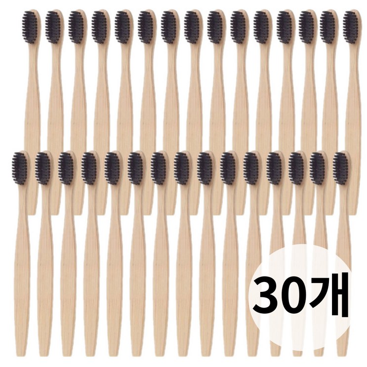블리슈 친환경 미세모 대나무 칫솔 30개입, 1개, 1개, 30개입