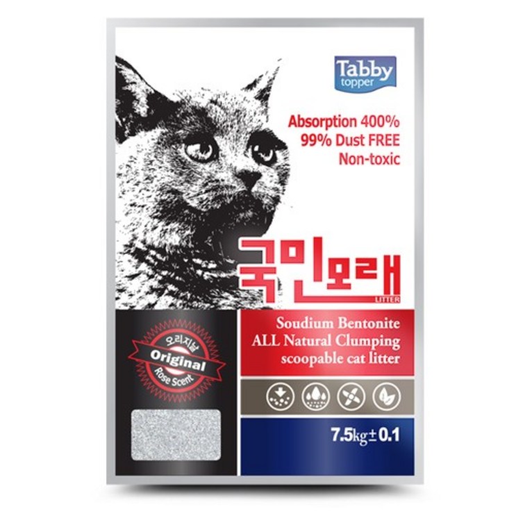 테비 국민모래 오리지널로즈향 7.5kg X 2개 고양이모래 테비 국민모래 오리지널로즈향 7.5kg X 2개 고양이모래