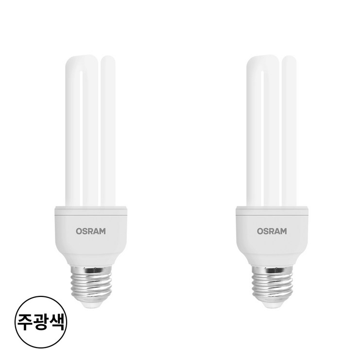 오스람 삼파장전구 EL램프 20W 주광색, 2개