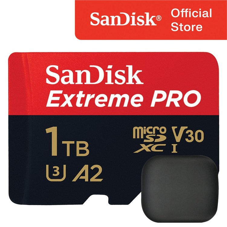 샌디스크 익스트림 프로 마이크로 SD 카드  메모리 보관 케이스, 1TB