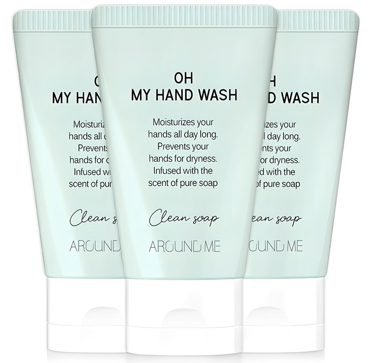 어라운드미 오 마이 핸드워시 클린솝, 50ml, 3개