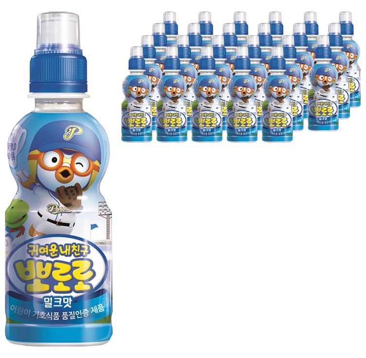 뽀로로 어린이음료 밀크맛 뽀로로 어린이음료 밀크맛