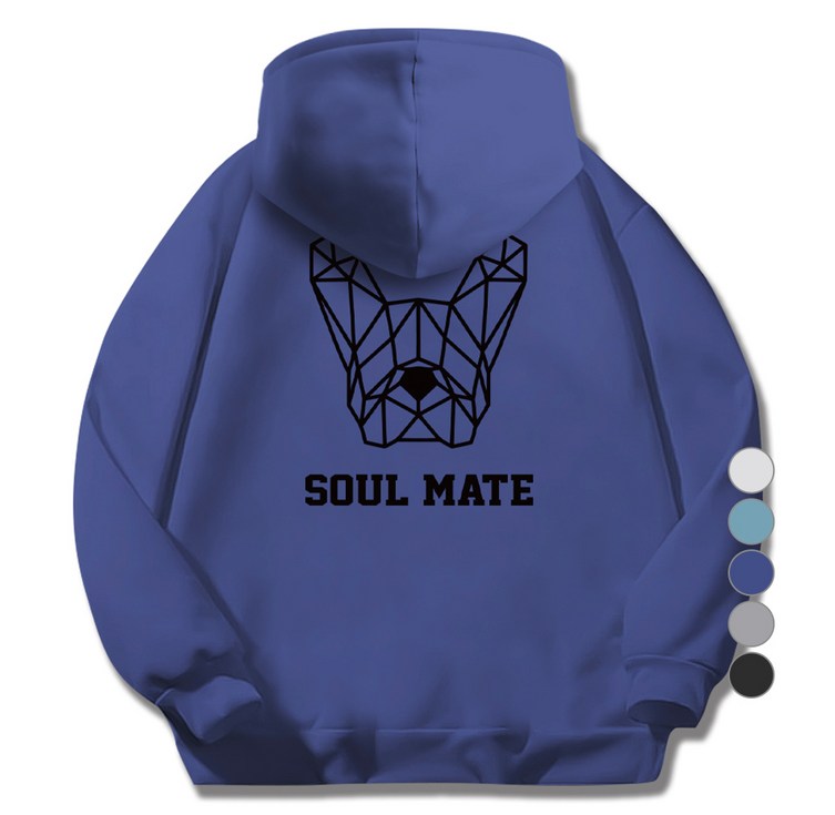 일루소 남녀공용 소프트 기모 소울메이트 후드티