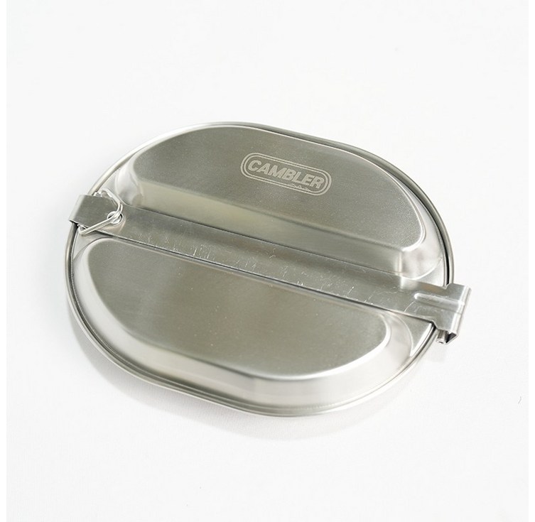 미군 메스킷 캠핑 백패킹 차박 반합 냄비, 1개, 원형 메스킷