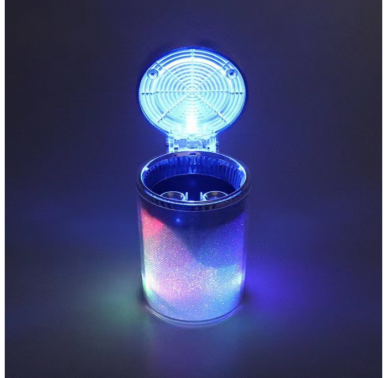 품앤판 감성 LED 조명 차량용 재떨이, 1개 품앤판 감성 LED 조명 차량용 재떨이, 1개