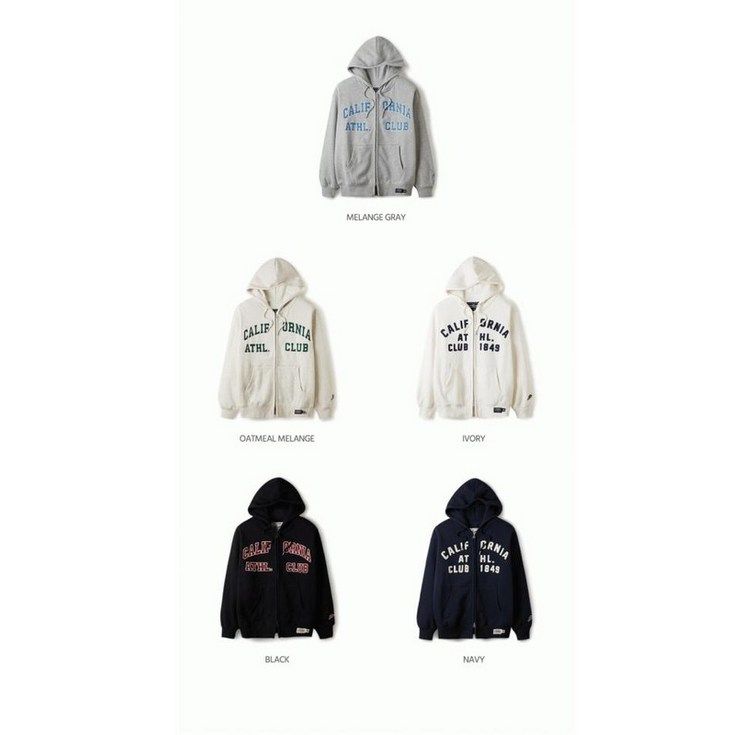 후아유 공용 시그니처 패치 후드집업 Signature Patch Hood Zipup Brushed WHMZE4911U 후아유 공용 시그니처 패치 후드집업 Signature Patch Hood Zipup Brushed WHMZE4911U