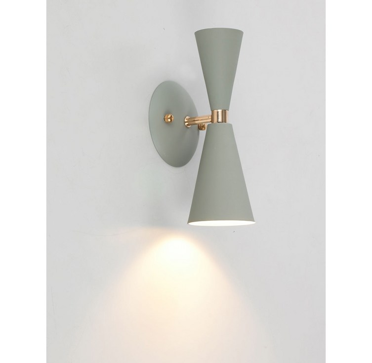 엘사 1등 벽등 실내조명, 그레이