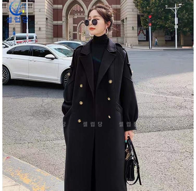 셀럽당 여 모직 코트