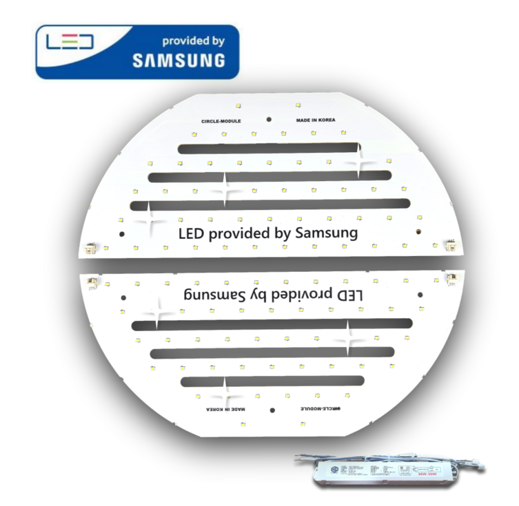 삼성LED 모듈 원형방등 50W 380x160mm 2장 국내제작 플리커프리 삼성LED 모듈 원형방등 50W 380x160mm 2장 국내제작 플리커프리