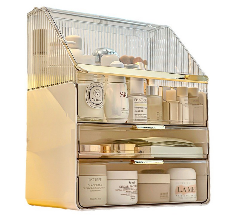 분리 사용가능 미노스토리 NEW 시즌 특대형 3단 화장품정리함  브러쉬 보관함 증정