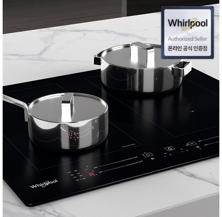 월풀 프리미엄 스마트 듀얼 4구 인덕션 WLS1360NE