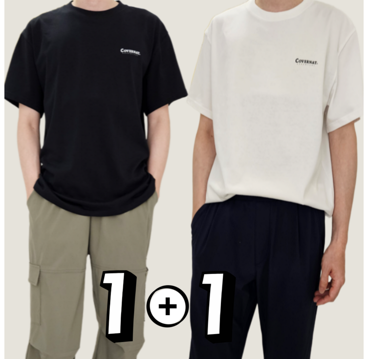 백화점 정품 커버낫 무지 티셔츠 반팔티 쿨 코튼 11