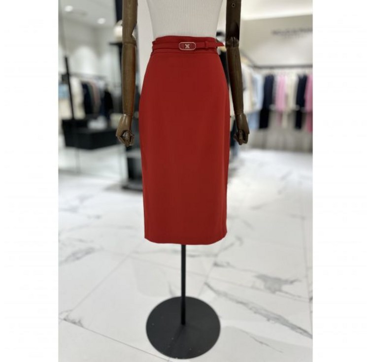 모조에스핀 벨티드 H라인 스커트 J242MSD120