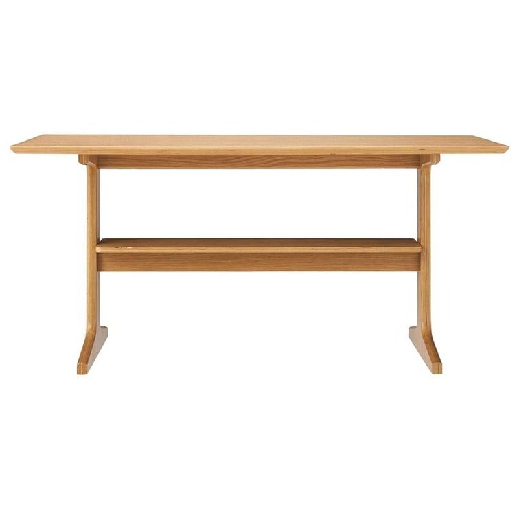 무인 양품 리빙에서도 다이닝에서도 사용할 테이블·2·오크재 폭 130×안길이 65×높이 60 cm 82598421