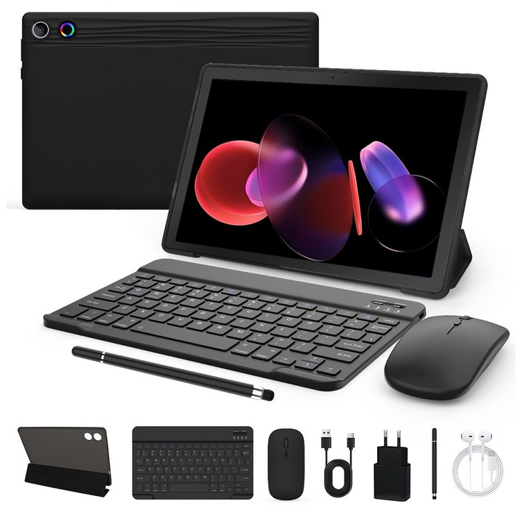 Wqplo A7L 태블릿PC 11인치태블릿 14G64G 안드로이드 14, WiFi, 검정색Black슈트, 64GB