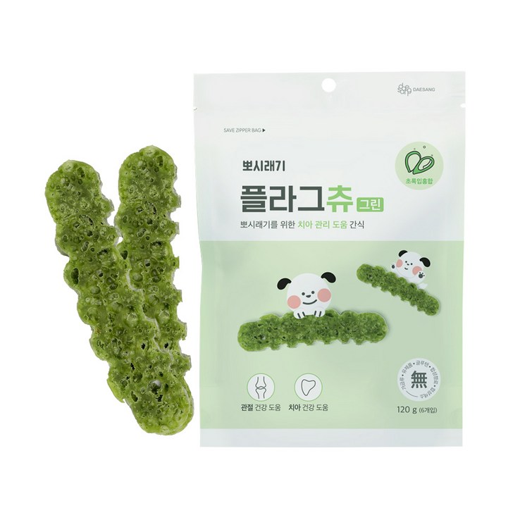 뽀시래기 플라그츄 강아지 치석제거껌 120g 뽀시래기 플라그츄 강아지 치석제거껌 120g