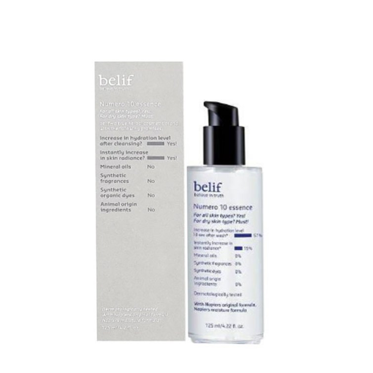 정품 배송빌리프 뉴메로 10 에센스 125ml 빌리프에센스 빌리프뉴메로 빌리프아쿠아밤 뉴메로10 빌리프뉴메로10에센스125, 125ml, 1개