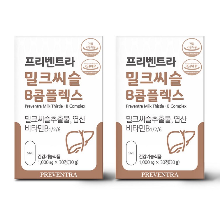 핫딜유통기한 24.09.19 프리벤트라 밀크씨슬 B콤플렉스 1000mg x 30정, 30정, 2개 핫딜유통기한 24.09.19 프리벤트라 밀크씨슬 B콤플렉스 1000mg x 30정, 30정, 2개
