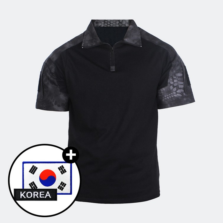택티컬 전술 컴뱃셔츠 반팔  컴뱃티셔츠 아웃도어 군인 간부 강철부대 등산