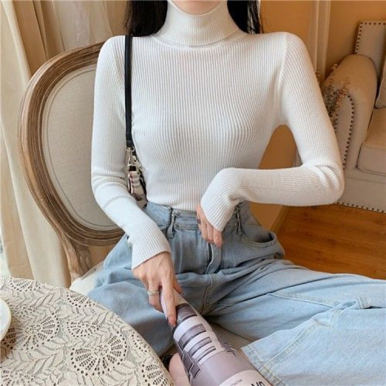 야나폴 슬림핏 가을 목폴라 기본 간절기패션 야나폴 슬림핏 가을 목폴라 기본 간절기패션