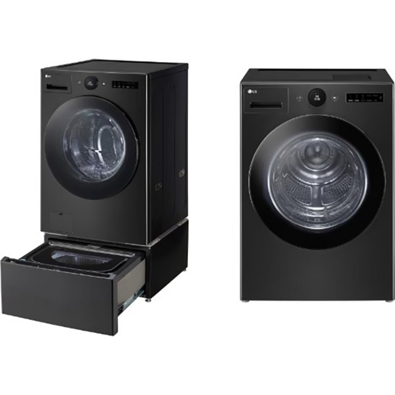 LG전자 트롬 드럼세탁기 + 건조기 + 미니워시 FX25KSQX-1K 25kg + 21kg 세트 방문설치, 스페이스 블랙 1