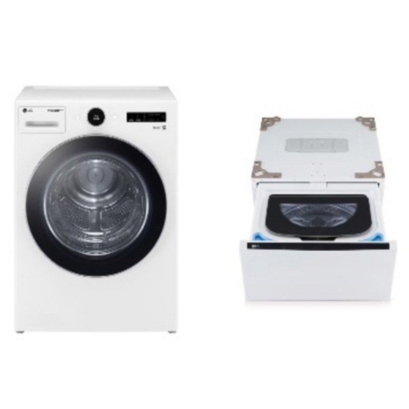 LG전자 트롬 오브제컬렉션 건조기 + 미니워시 세트 RD20WNAX 20kg + 4kg 방문설치, 화이트 1